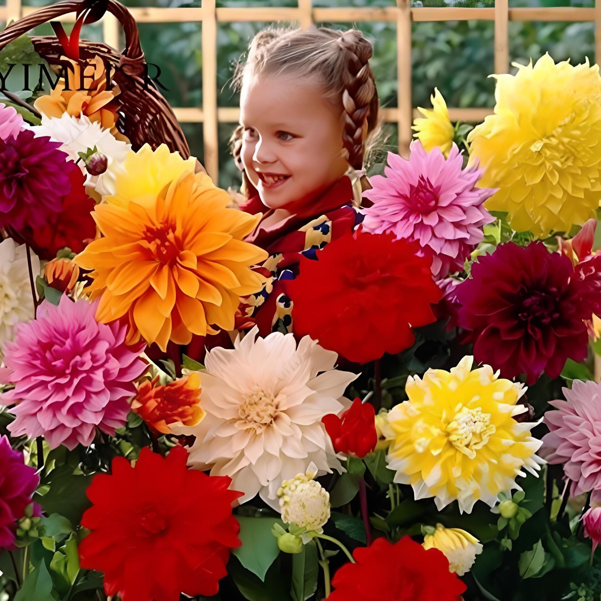 Aynı Sene Çiçek Açar Dev Çiçekli Mixed Dahlia Yumrusu (5 Adet)