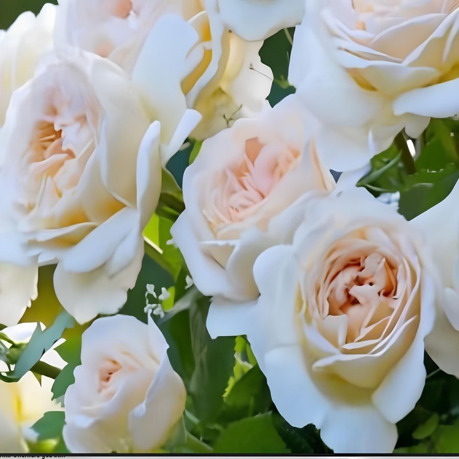 Tüplü Cream Fc Multin Goncallı Beyaz Yediveren Soğuklara Dayanıklı Gül Fidanı