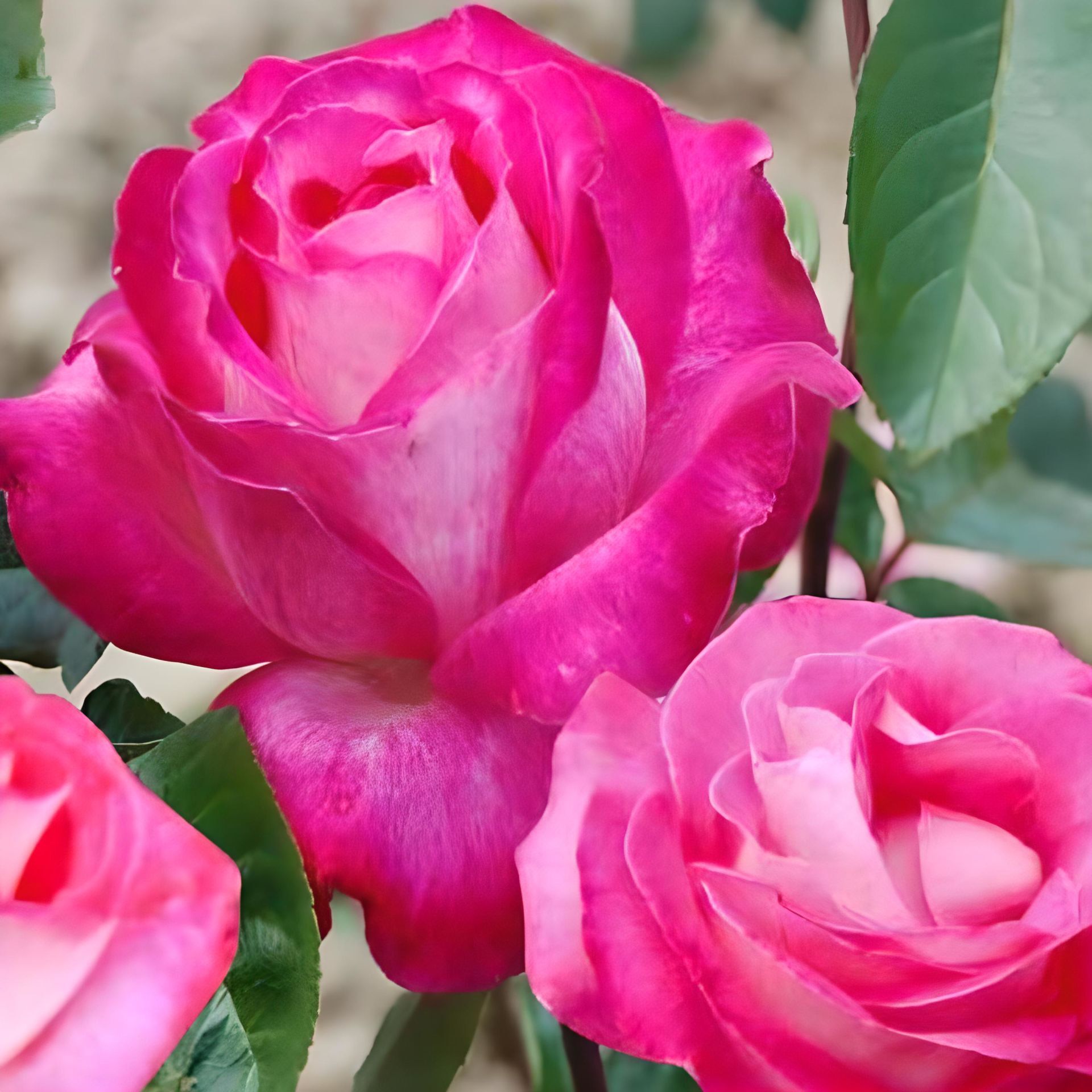 Tüplü Aşılı Rose Dot Pembe Beyaz Yediveren Kokulu Gül Fidanı